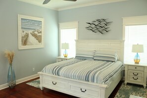 4 bedrooms, iron/ironing board, travel cot, WiFi