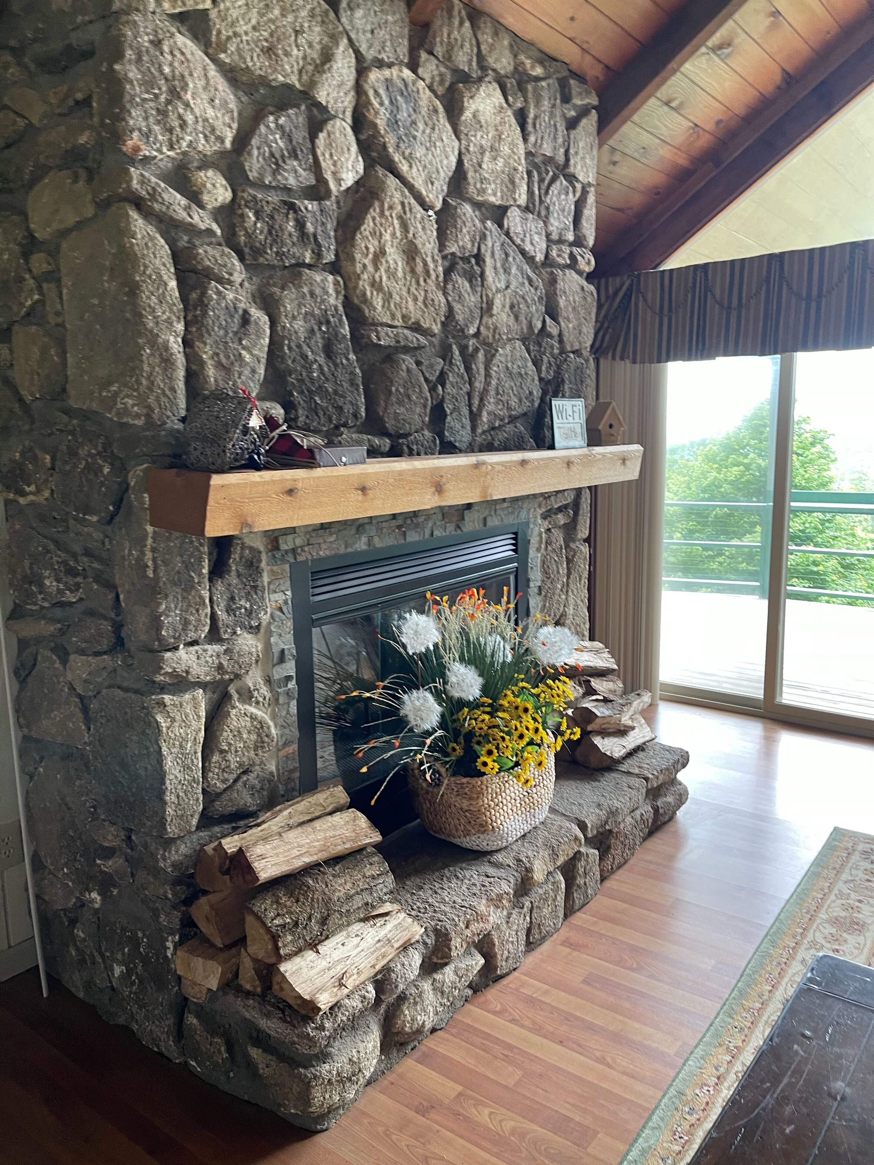 Seasonal Fireplace.