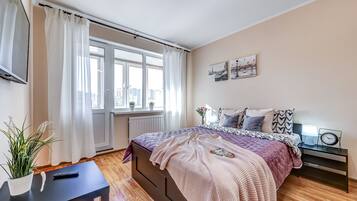 Comfort-Apartment, 1 Schlafzimmer | 1 Schlafzimmer, Schreibtisch, laptopgeeigneter Arbeitsplatz