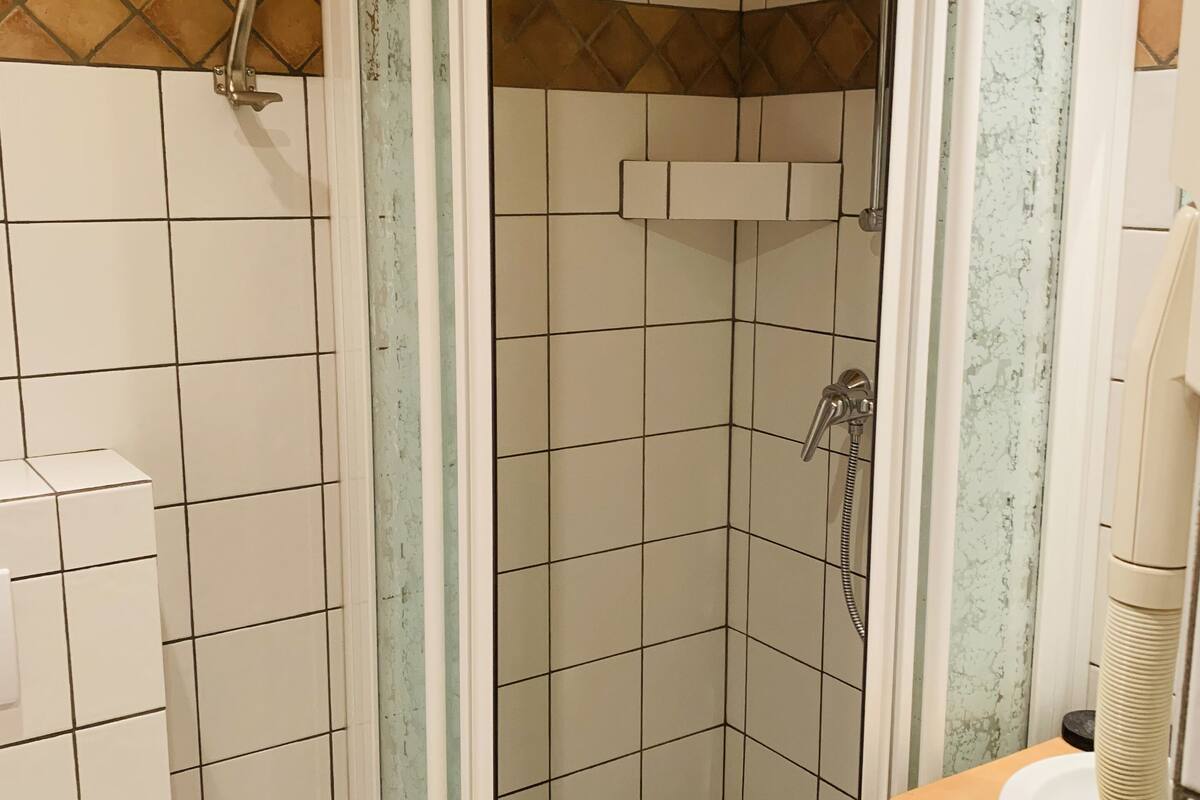 free toiletries, hair dryer, towels, soap