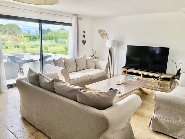 Smart TV, video games, table football, ping pong