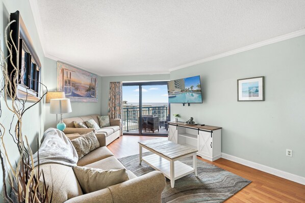 Flat-screen TV - Sand Dunes North Tower 705-Great Amenities at this Ocean Front Resort (Myrtle Beach)