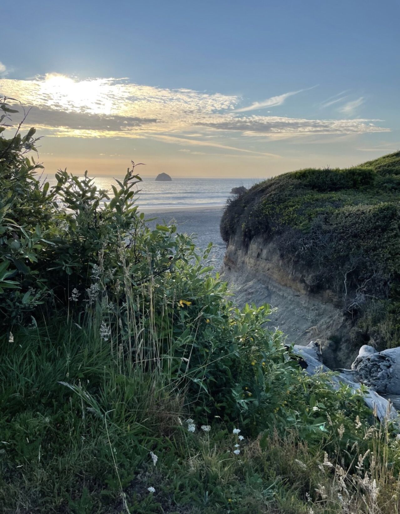 Nær stranden og strandhåndklær