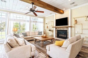 TV, table football, offices