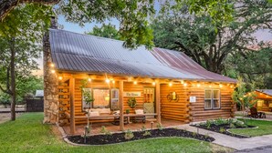Unclassified image, 3 of 34, button - Cabins on the Square — Entire Property | 5 Private Units + Cypress Creek (Wimberley)