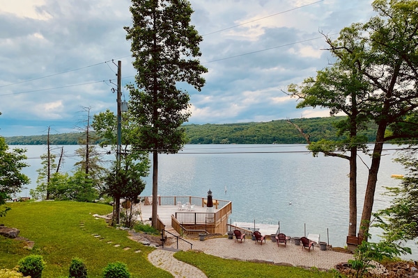 Vue depuis lâhĂ©bergement