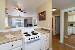 Fridge, microwave, oven, stovetop - Entire 2 Bedroom Condo, King Bed, FREE Parking, Sleeps 6, Walk to Waikiki Beach (Honolulu)