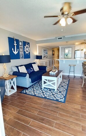 Smart TV, DVD player, stereo - Beautiful Oceanfront Condo at Pelican Beach.  Extraordinary Ocean View! (Destin)