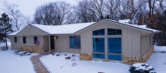 Can't beat homey ski retreat adjacent to Afton Alps and scenic Afton State Park.