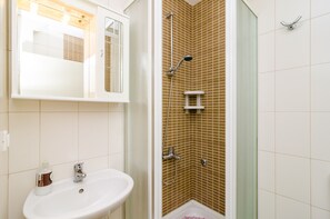 Apartment, 1 Bedroom, Smoking, Balcony | Bathroom - Relaxing Duplex Apartment A3, Close to the Sunset Beach Near Dubrovnik, 2-4 (Dubrovnik)