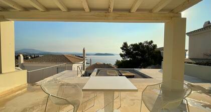 Seafront architectural villa in exclusive Aghios Emilianos. Incredible views!