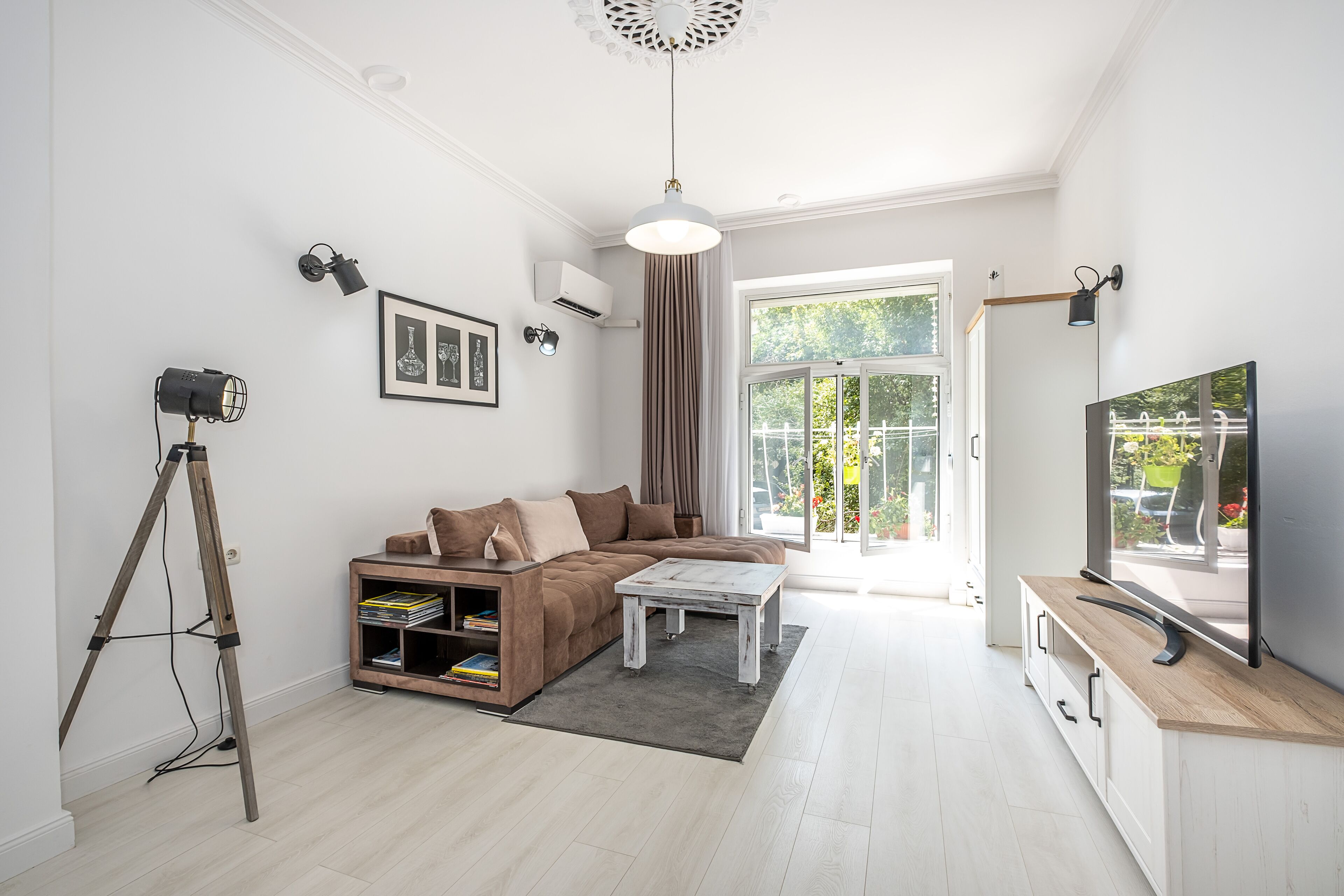 Televisor intel·ligent i llibres 