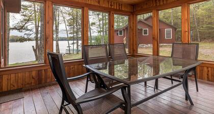 Spacious lakefront home on Little Saint Germain Lake with dock and fire pit!