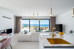 Flachbildfernseher, Kamin, Videospiele, Bücher