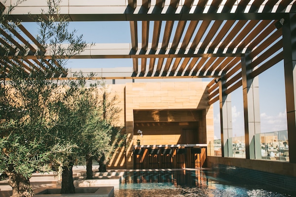 Outdoor pool, open 6:00 AM to 6:00 PM, pool umbrellas, sun loungers