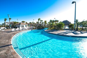 A heated pool