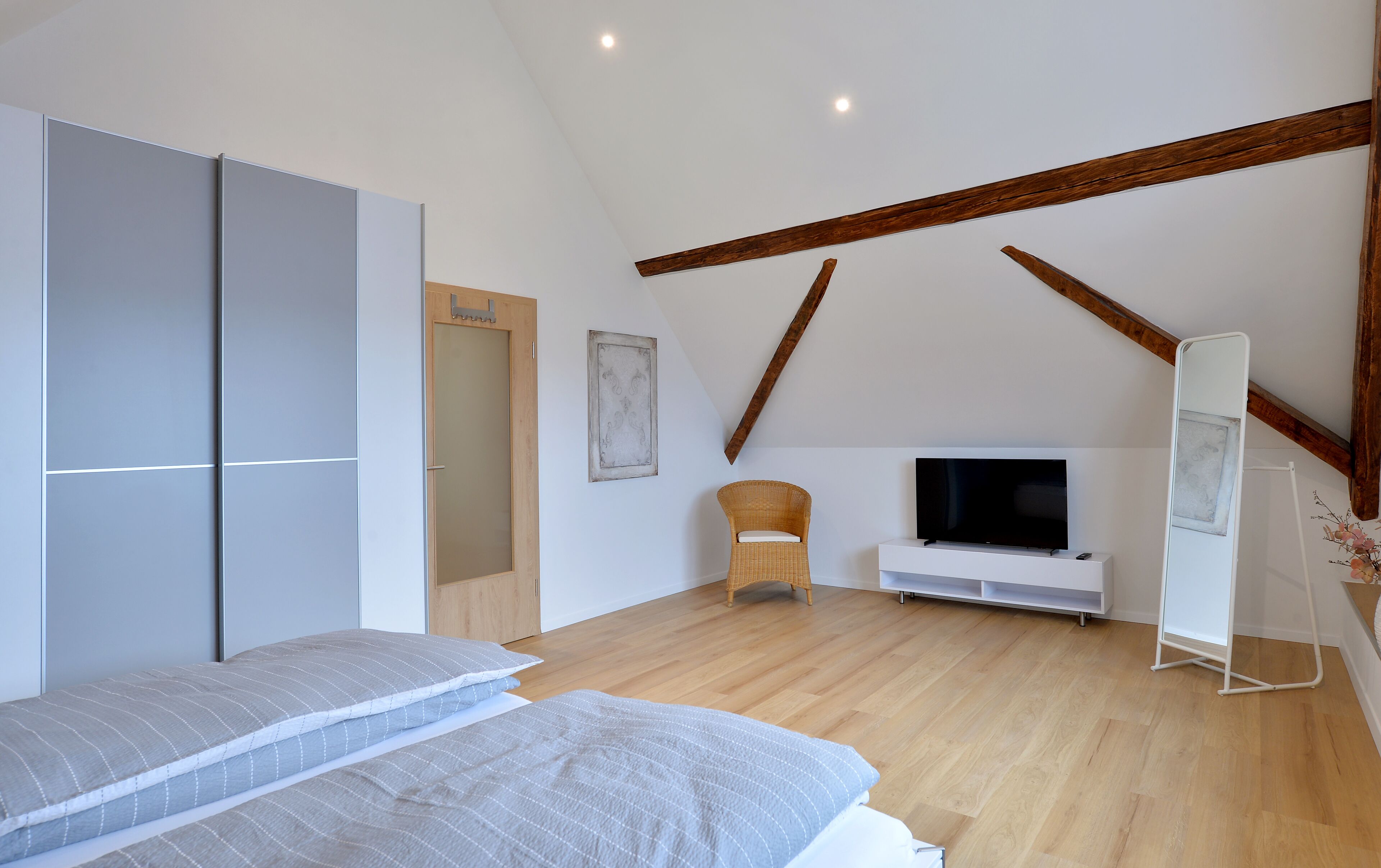 2 bedrooms, iron/ironing board, travel crib, WiFi