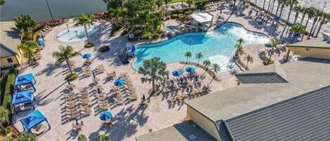 Et oppvarmet basseng