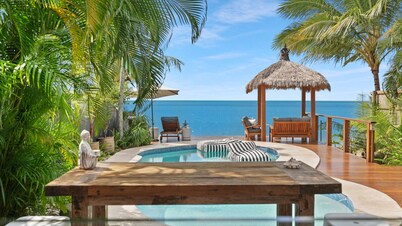 Mylara Beachfront Holiday Home- Beachfront Bliss at Holloways: Private Pool, Direct Beach Access & Tropical Luxury