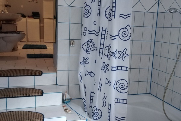 Badkar/dusch, hårtork, handdukar och tvål