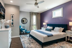 4 bedrooms, iron/ironing board, bed sheets