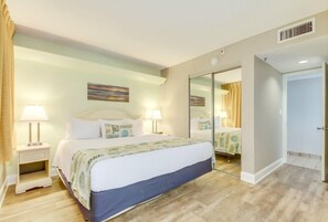 2 bedrooms, iron/ironing board, bed sheets