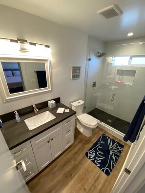 Shower, hair dryer, towels, soap - Across From The Sand 3 BR 2 BA + 2 Reserved Parkings! (San Diego)