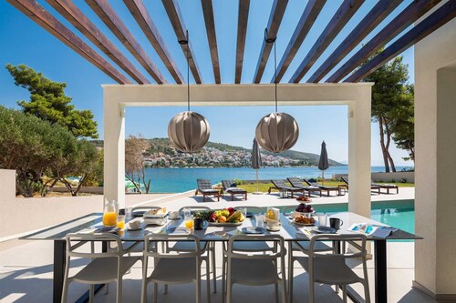 Beachfront Villa Sea Suprema with Pool