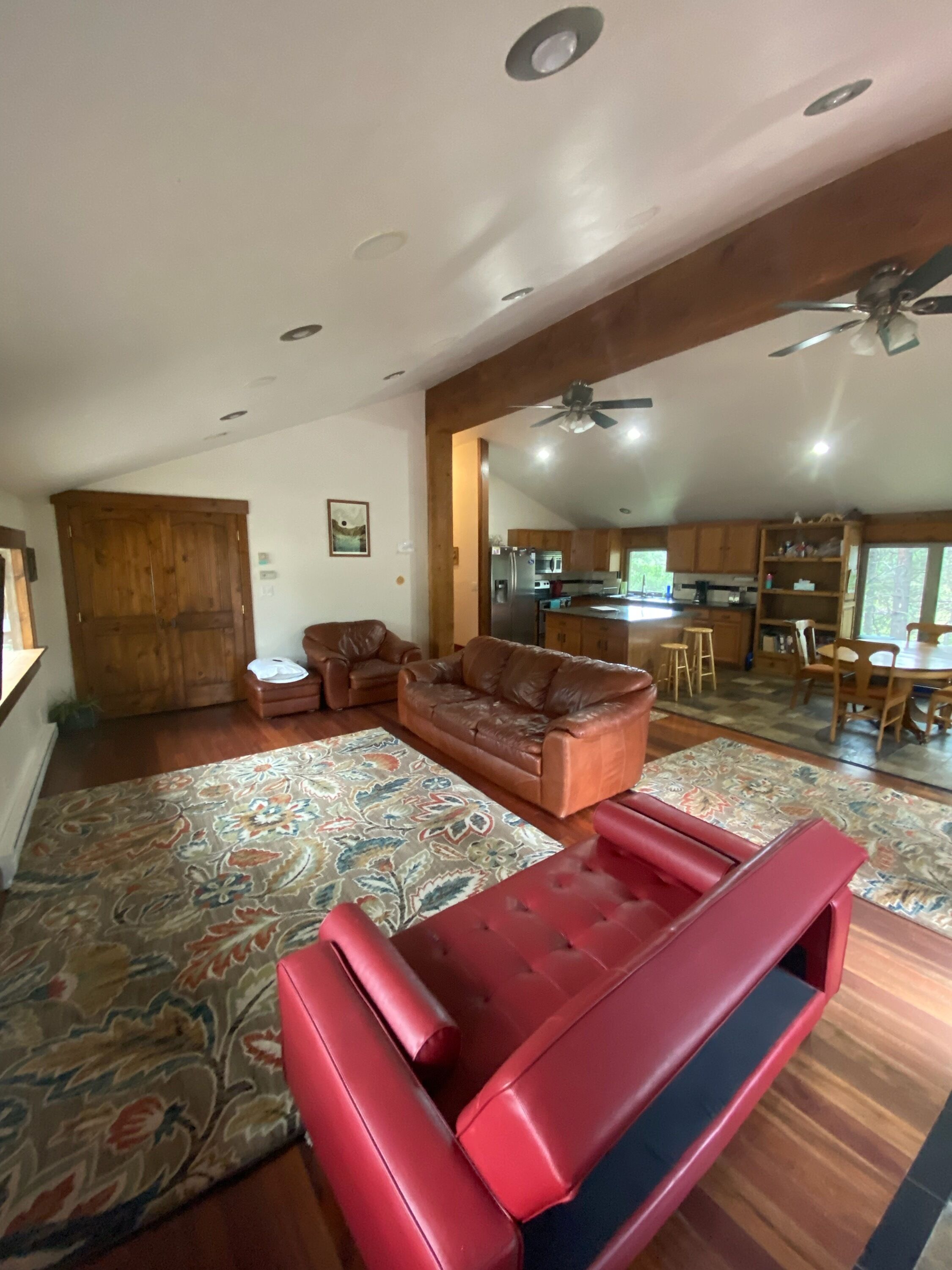 Family friendly home located in the woods just 15 minutes from town
