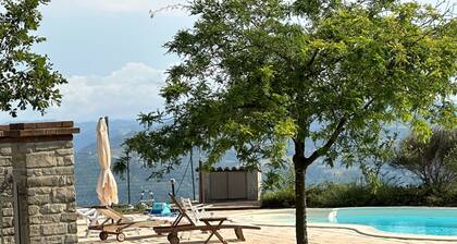 Casa San Rocco Piemonte - bjergtop - 360 udsigt - pool.