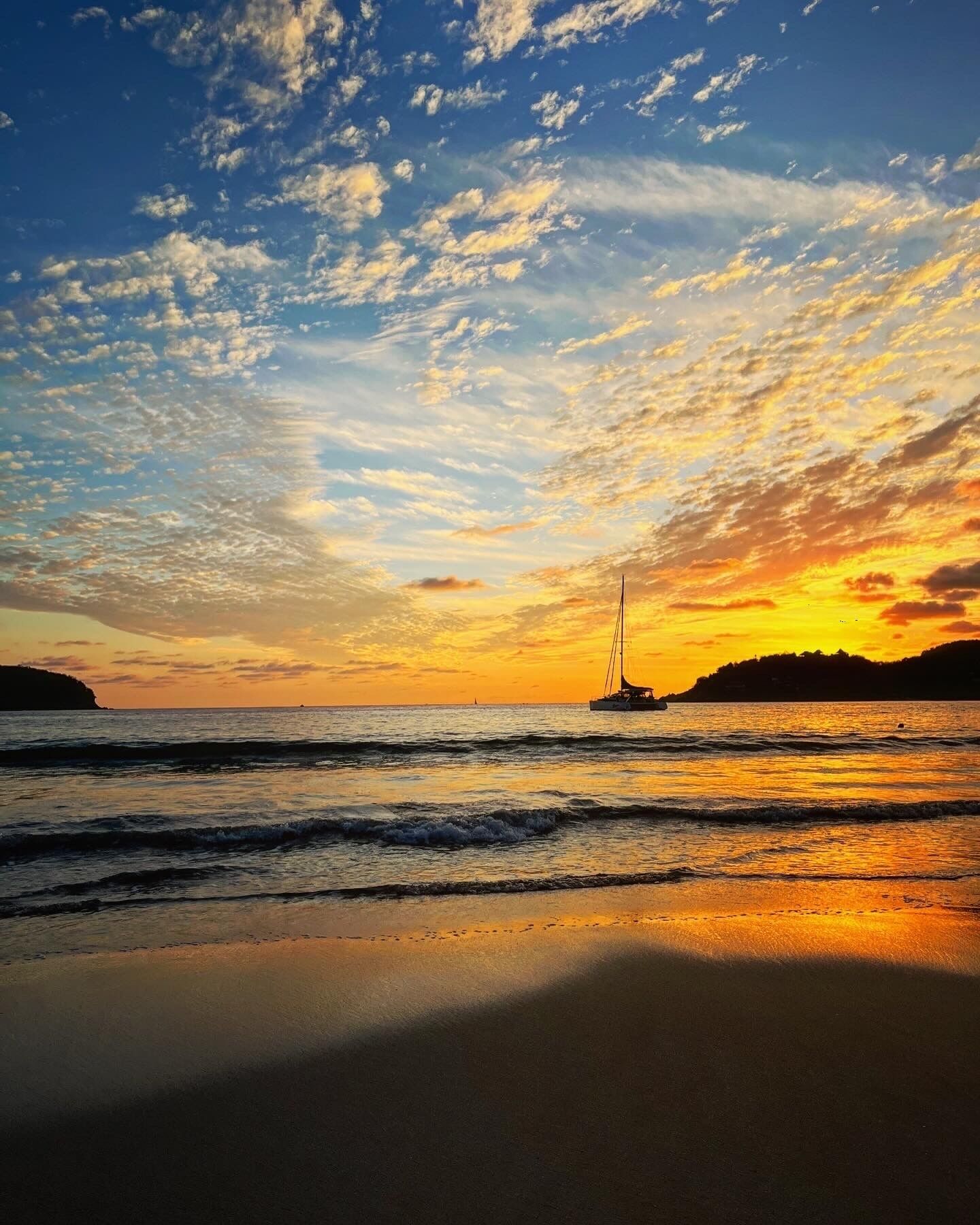 On the beach, sun loungers, beach towels