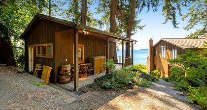 Dog-Friendly Soundfront Home w/Waterfront Deck, Beach Access, & Wood Stove