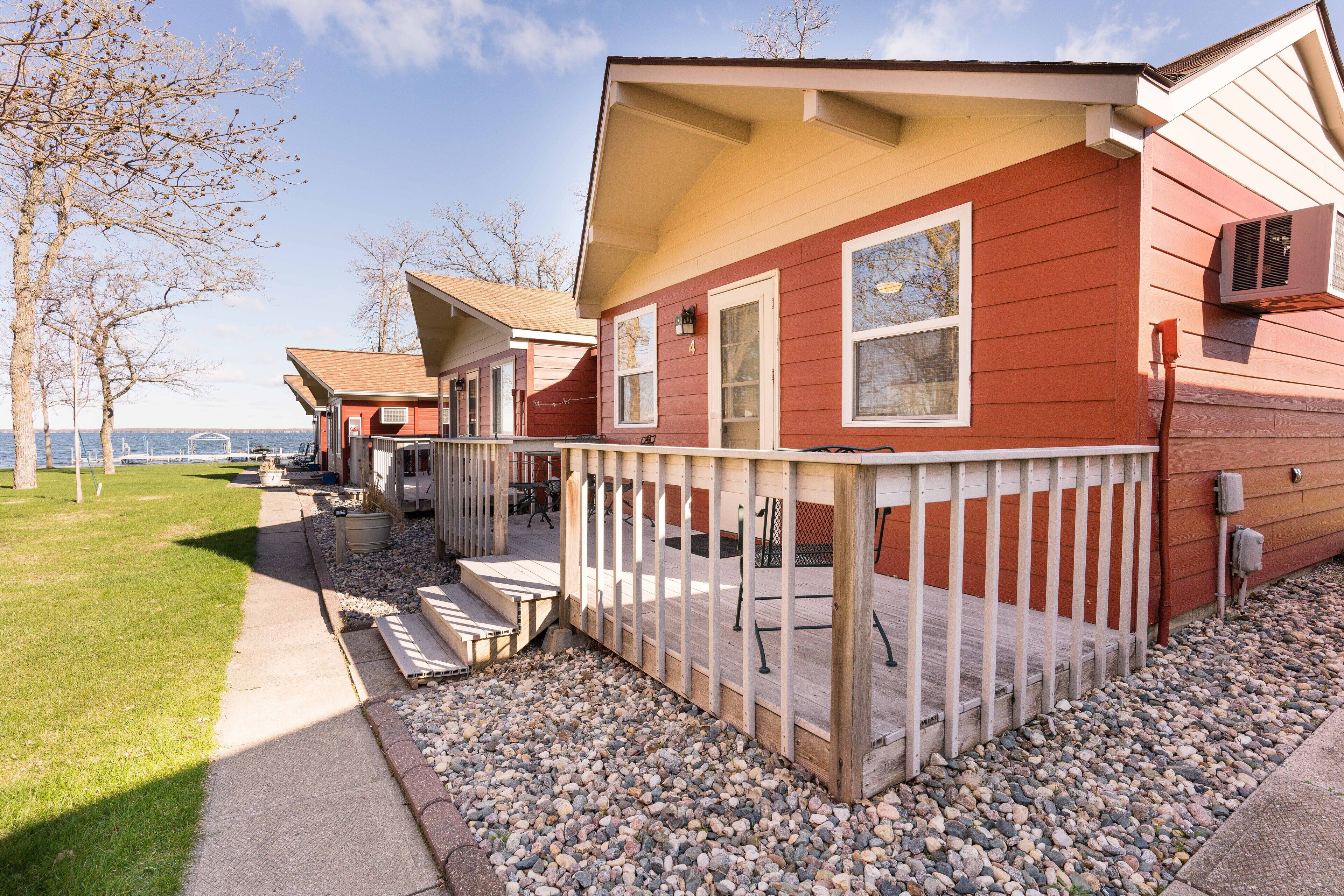 Resort Living on 175ft of Sandy Beach on Ottertail Lake, MN.- Cabin #4