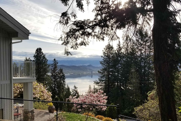 Location and view from the property. Across the lake is downtown Kelowna