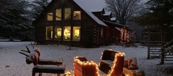 Log Home in the woods. privacy, deer, “Little Paradise”you’ll love country 