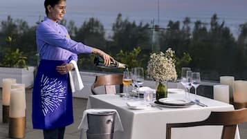 Outdoor wedding area