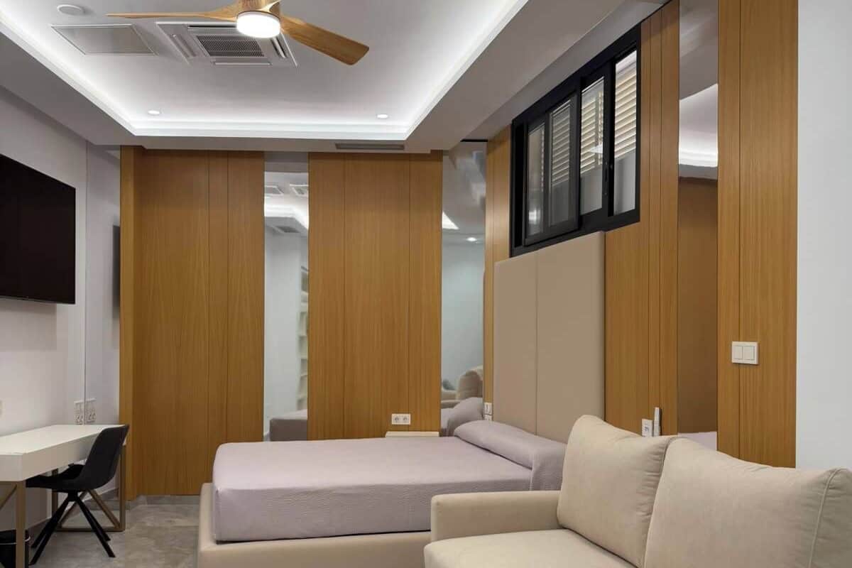 Family Quadruple Room, 1 King Bed with Sofa bed, Ground Floor | Egyptian cotton sheets, premium bedding, down comforters