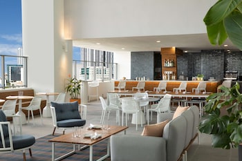 Outdoor pool, open 7:00 AM to 7:00 PM, sun loungers at Yotel Miami