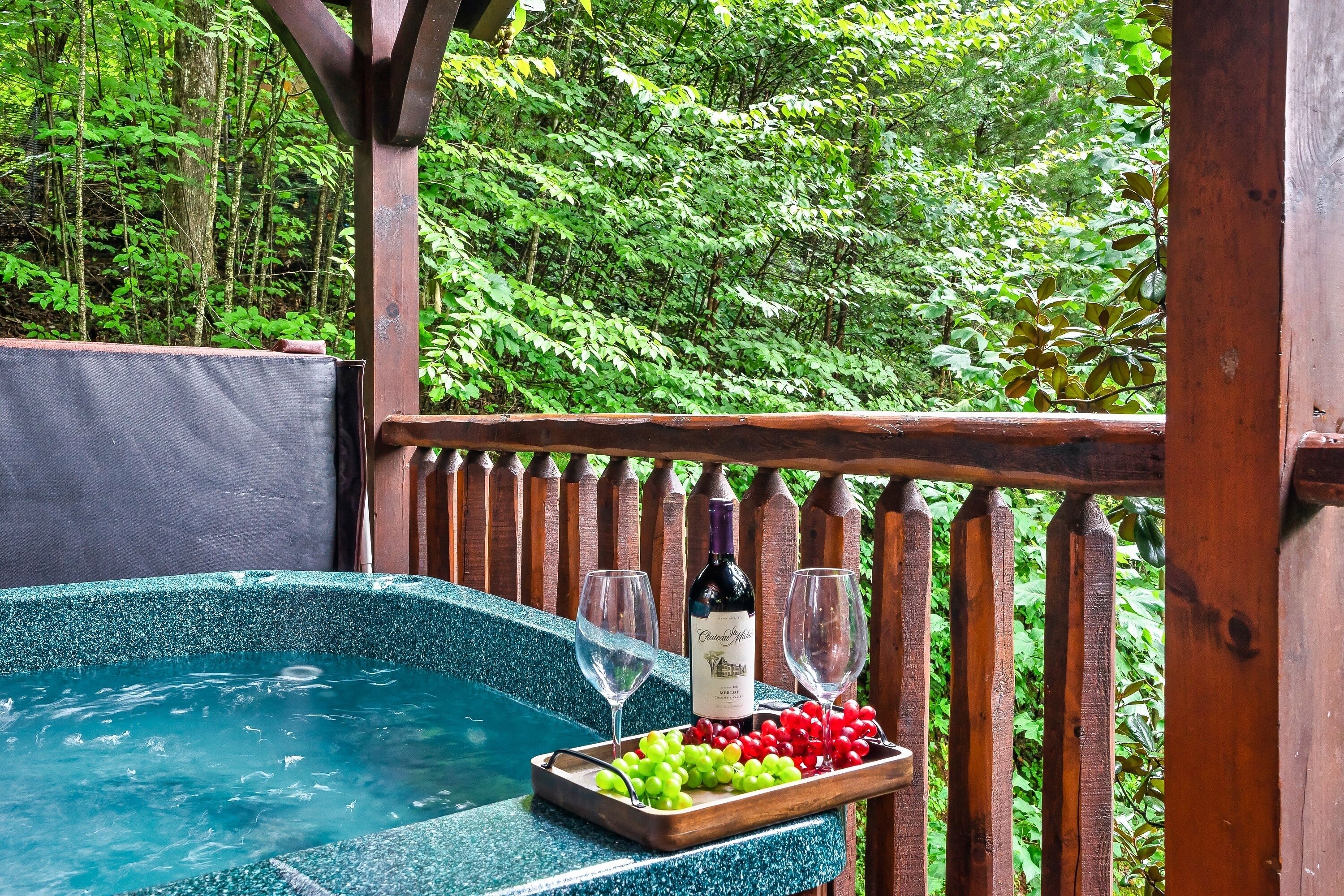 Idromassaggio all'aperto