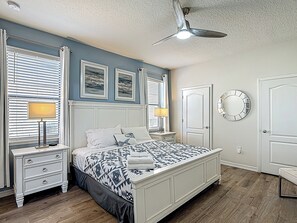 8 bedrooms, desk, iron/ironing board, travel crib