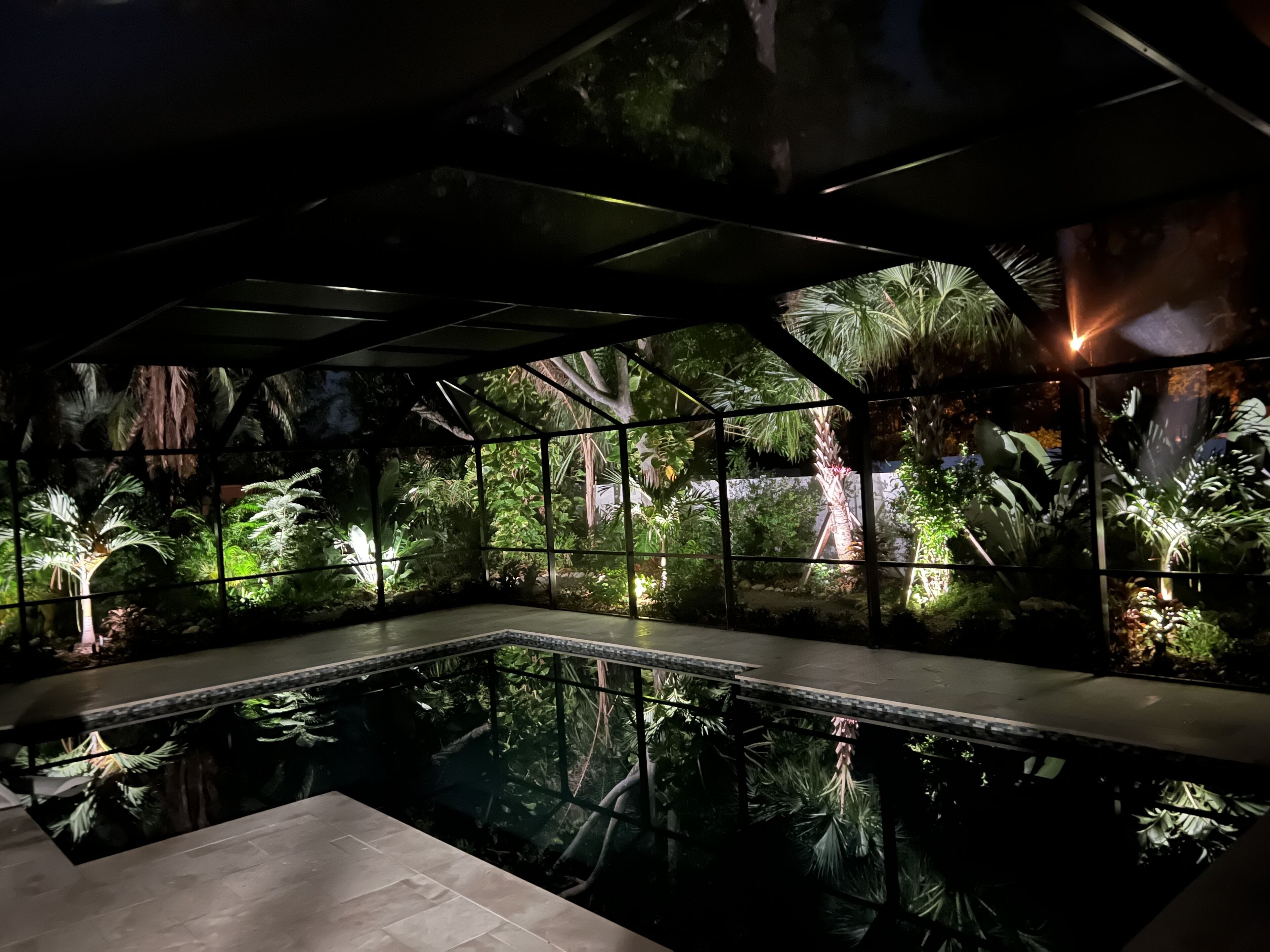 Piscine extérieure, piscine chauffée