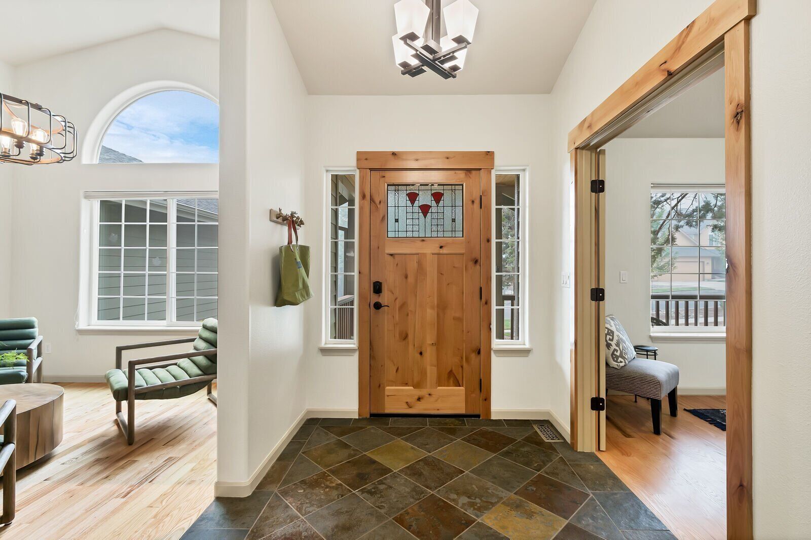West Side luxury! Office, hot tub, yard, decks; walk to downtown, river, golf