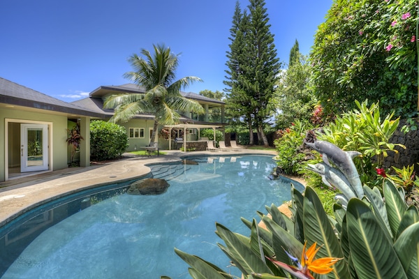 Dolphin House features a 850 sqft private heated swimming pool in a gated yard