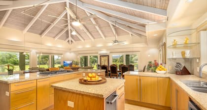 Poipu Luxury Home - AC Private Heated Swimming Pool, Free Access to Gym, NEW BBQ