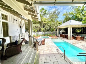 A heated pool