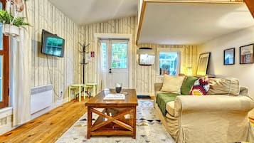 Smart TV, lareira, Netflix, livros