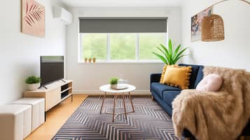 Een televisie en een dvd-speler