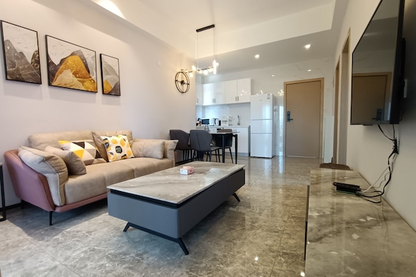 Superior appartement, 2 slaapkamers | Italiaanse Frette-lakens, luxe beddengoed, donsdekens, pillowtop-bedden