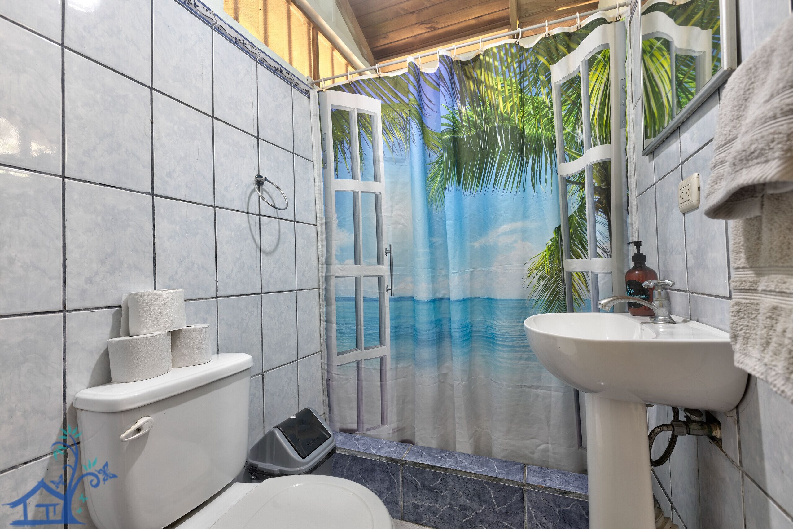 Shower, towels