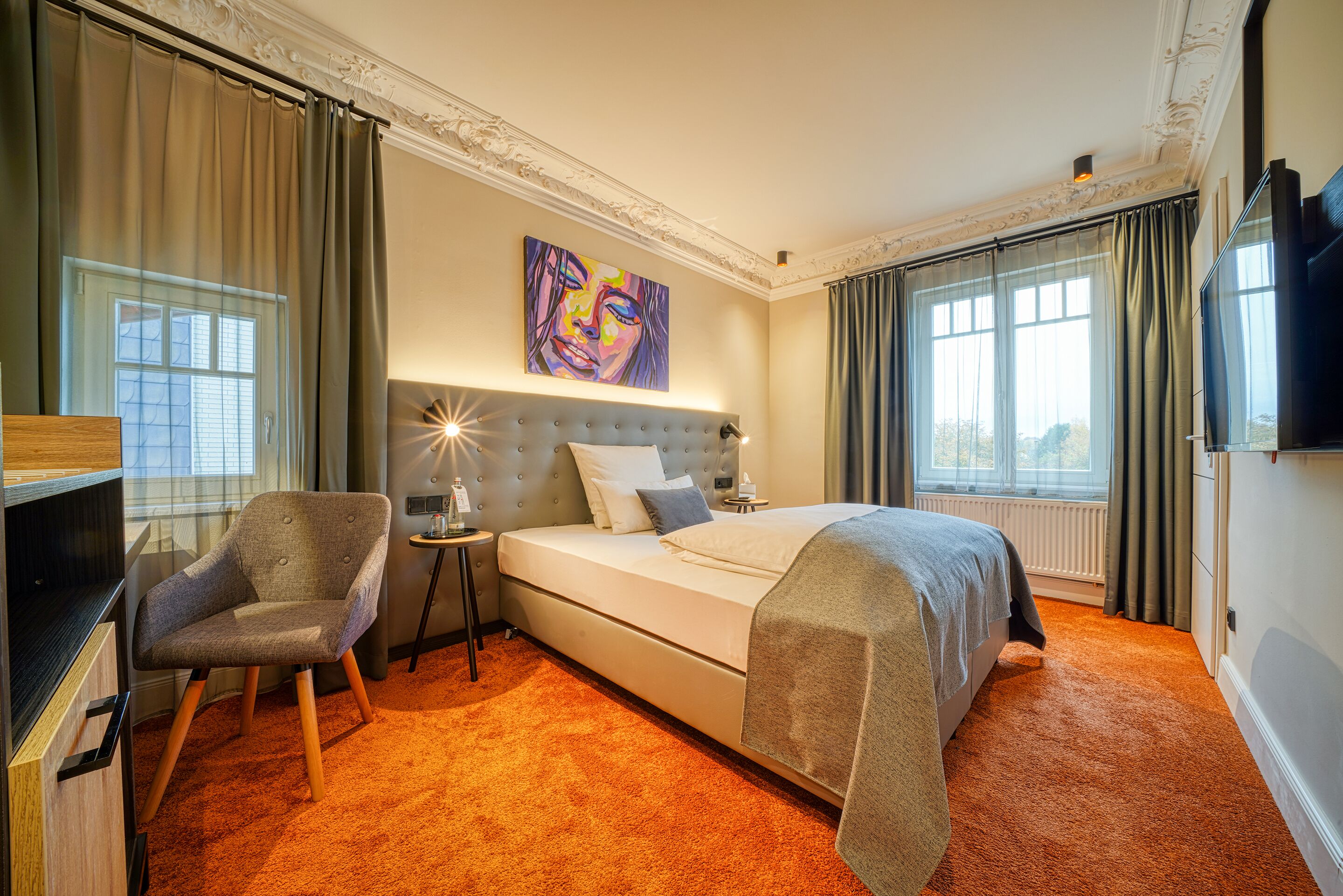 boutique double room | hypo-allergenic bedding, in-room safe, soundproofing, free wifi